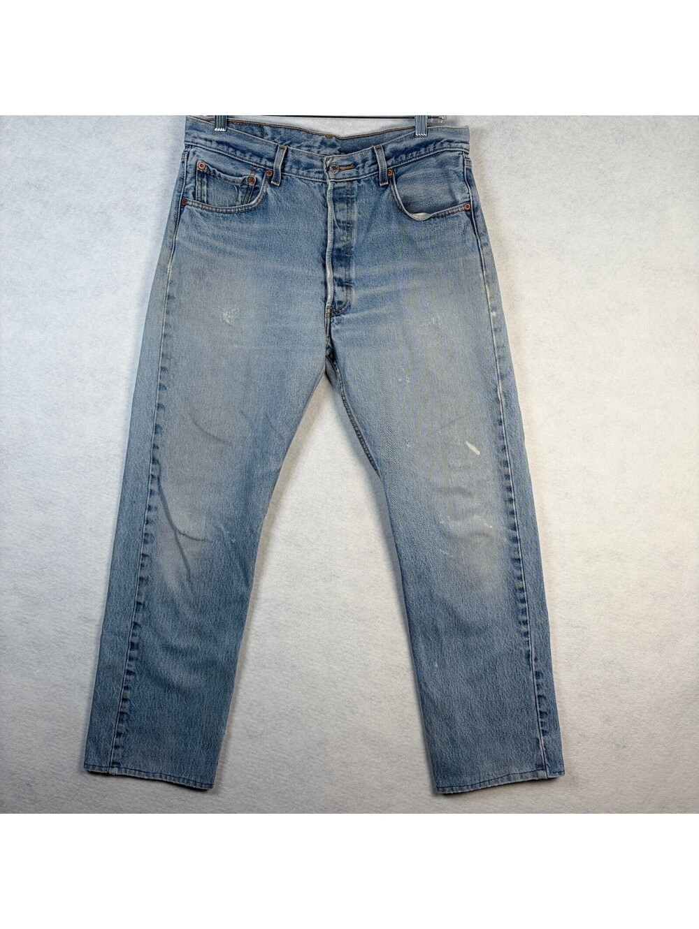 Levi's Light Wash Denim Vintage 501 Button Fly Jeans